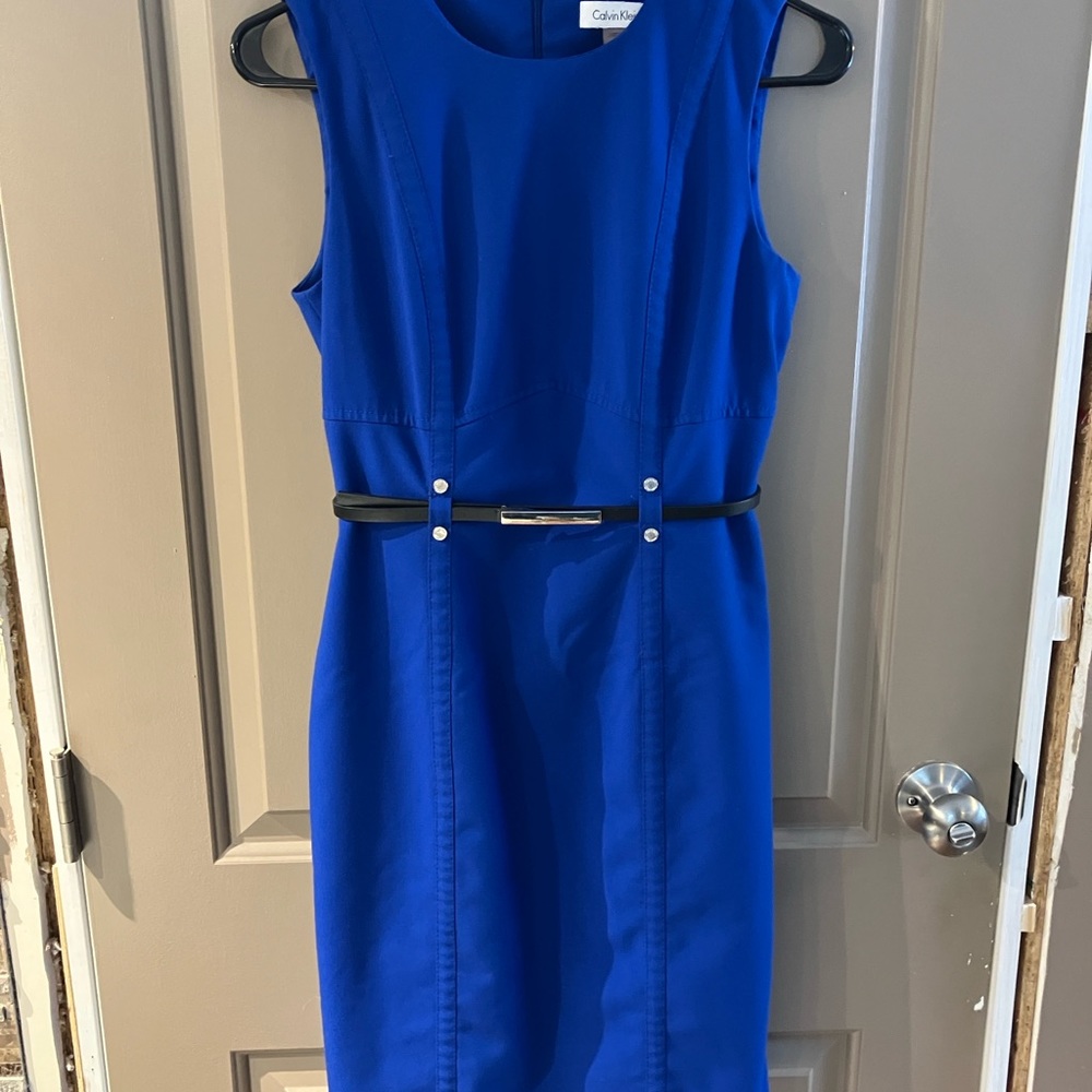 Calvin Klein Royal Blue Pencil Dress Size 4